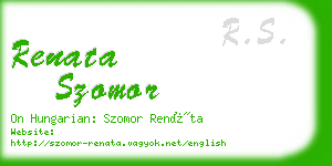 renata szomor business card